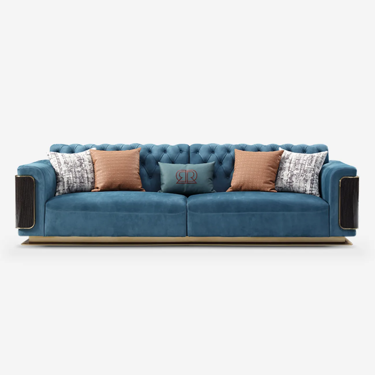 Роскошный диван Vitum от MIVICA из матовой кожи DV38410-32