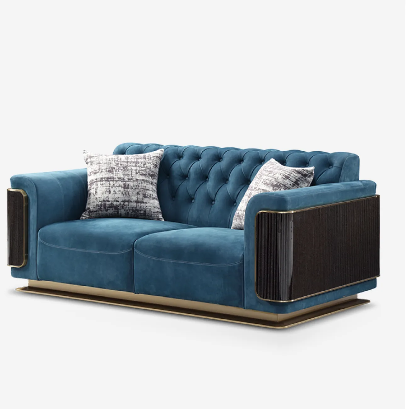 Роскошный диван Vitum от MIVICA из матовой кожи DV38410-32