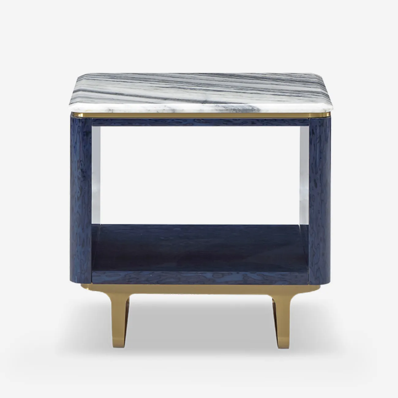 Компактный журнальный столик Vitum от MIVICA из натурального мрамора JS38412-32