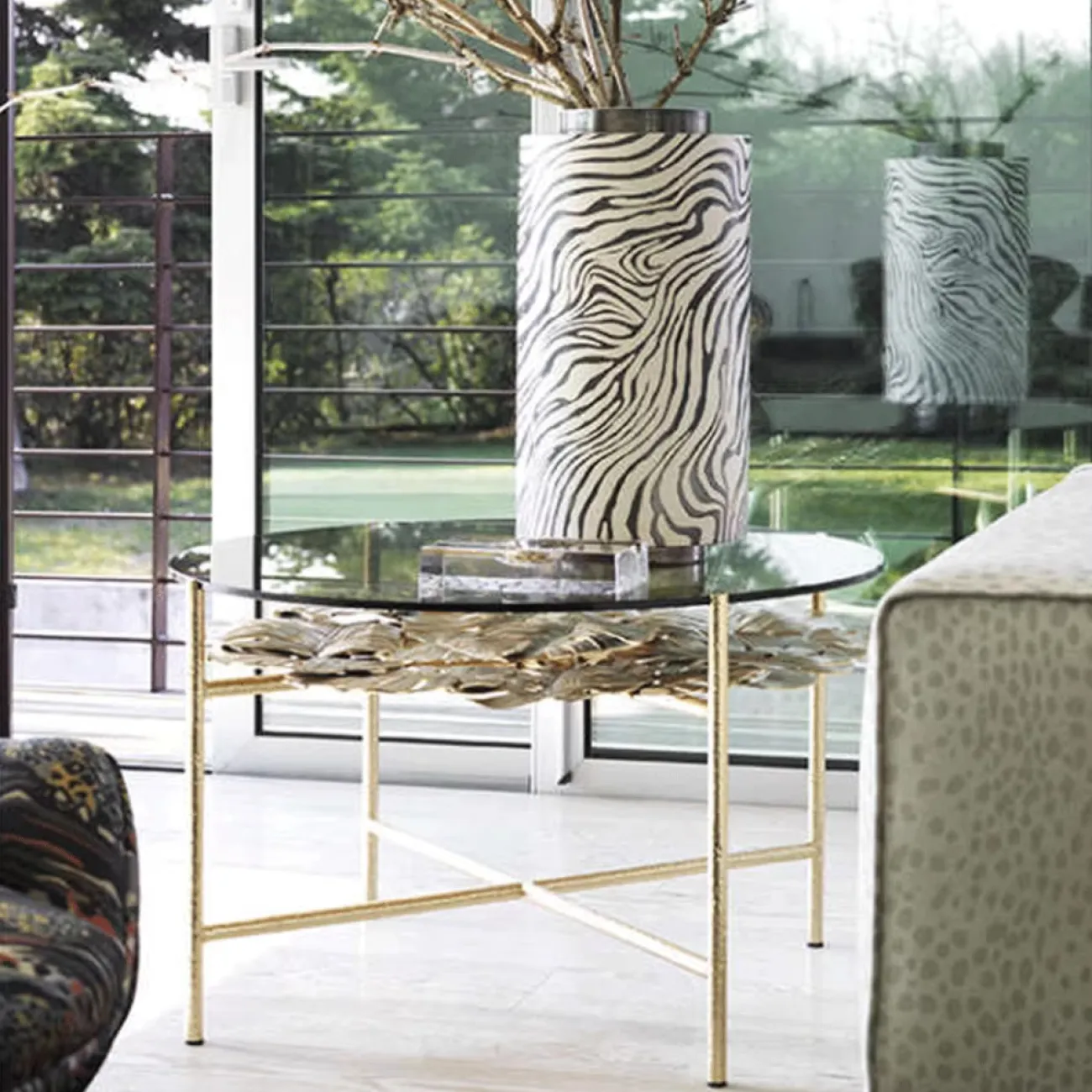 Дизайнерский Журнальный Столик Стеклянный Лист Yanshe от LaLume Дизайнерский Журнальный Столик Стеклянный Лист Yanshe от LaLume