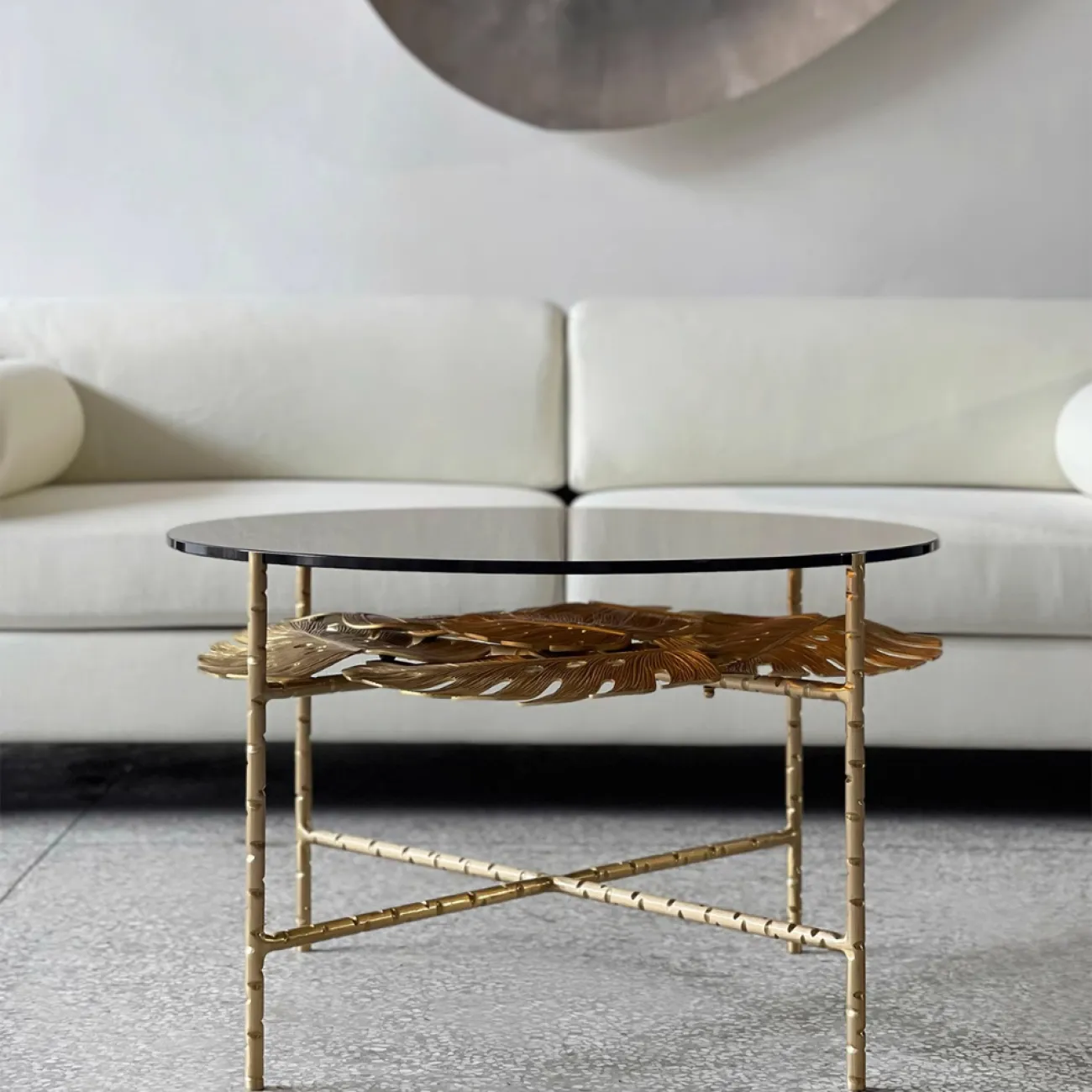 Дизайнерский Журнальный Столик Стеклянный Лист Yanshe от LaLume Дизайнерский Журнальный Столик Стеклянный Лист Yanshe от LaLume