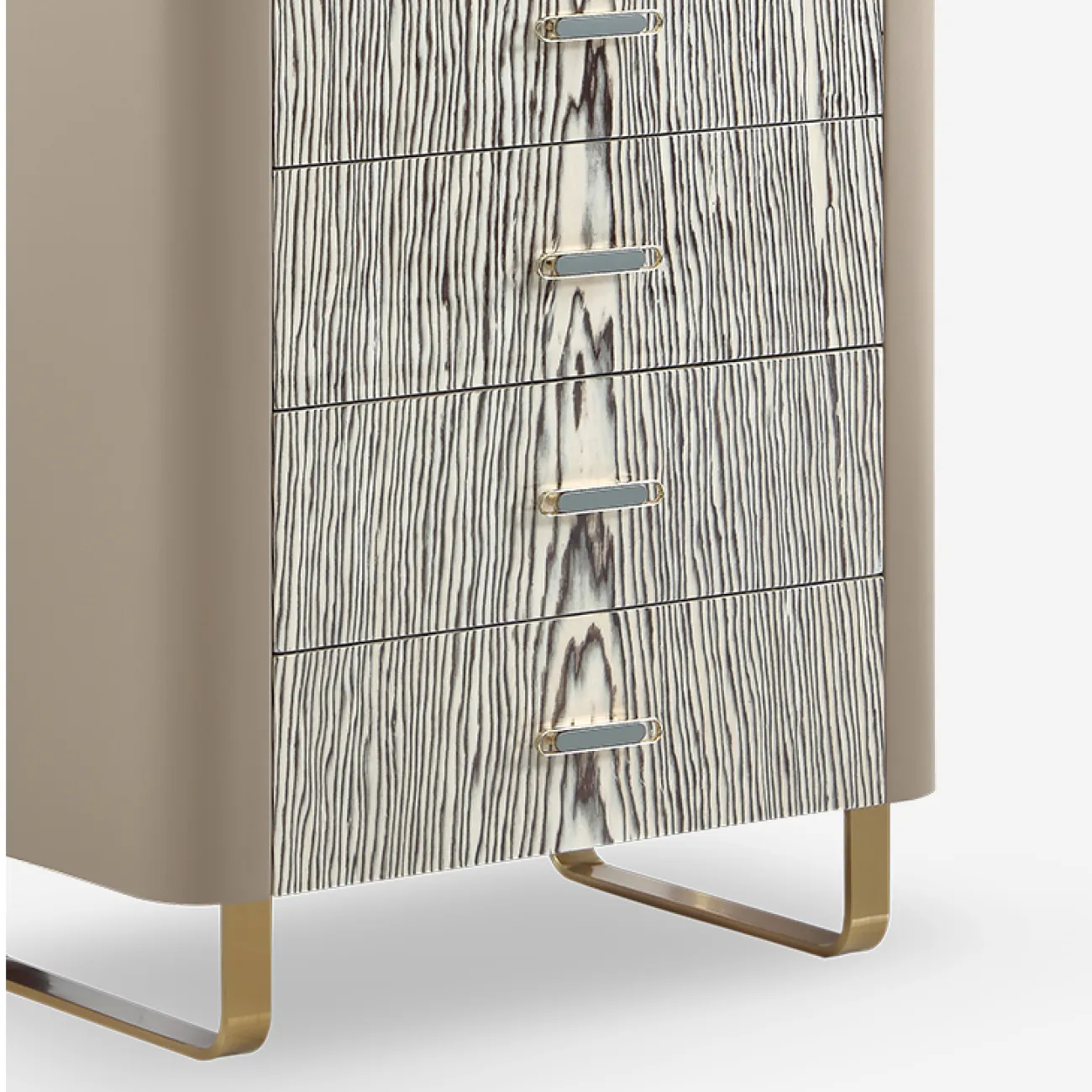 Элегантный дизайнерский комод MIVICA из красного бука и мрамора KD38432-32