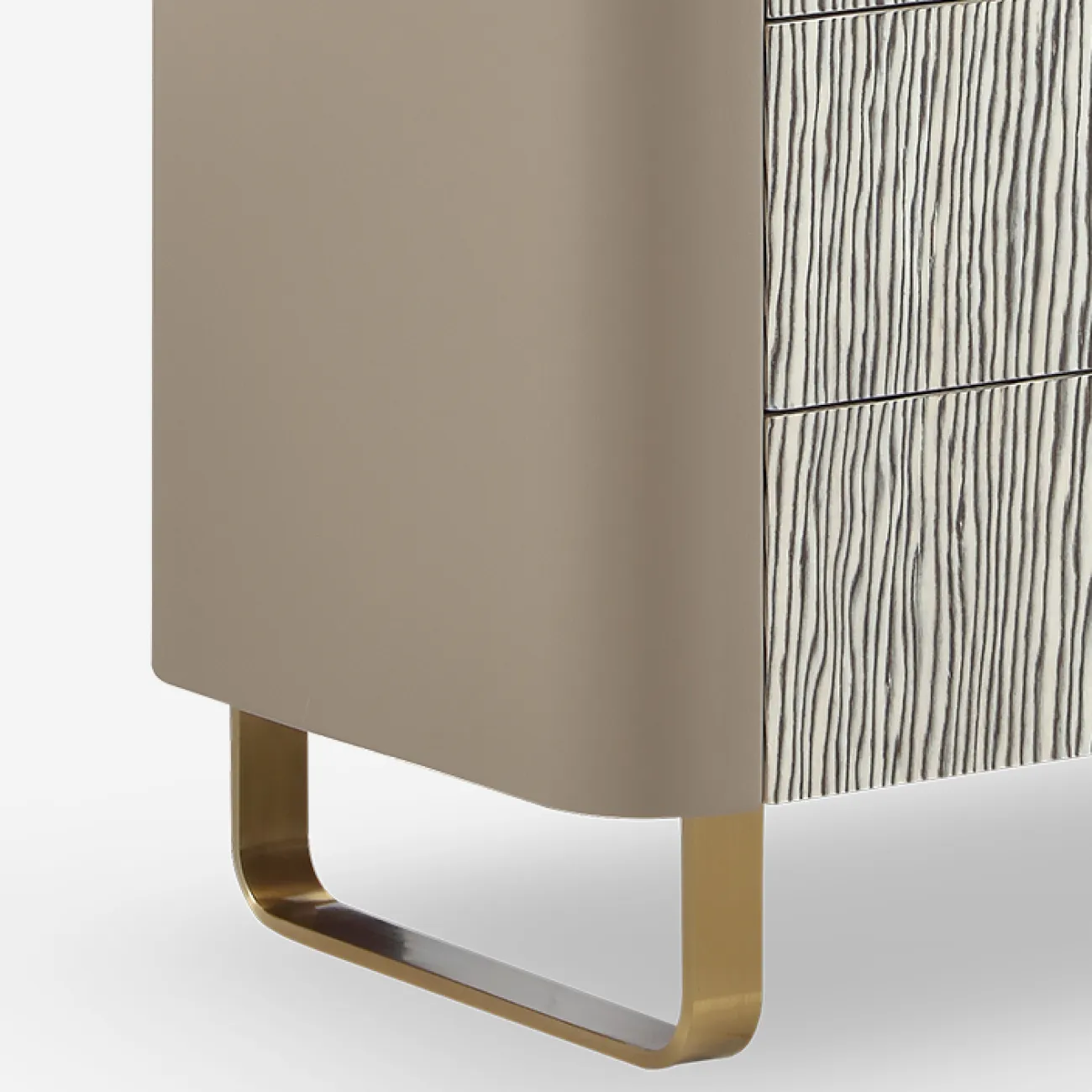 Элегантный дизайнерский комод MIVICA из красного бука и мрамора KD38432-32