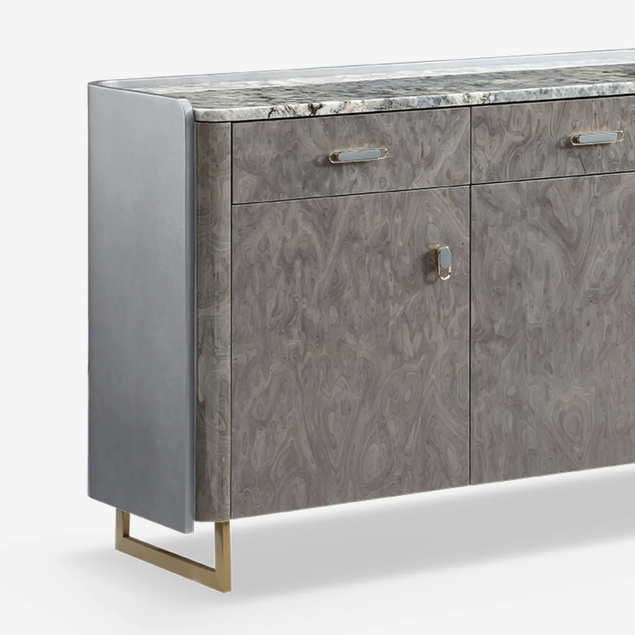 Вместительный буфет Vitum от MIVICA со столешницей из натурального мрамора KD38433-32