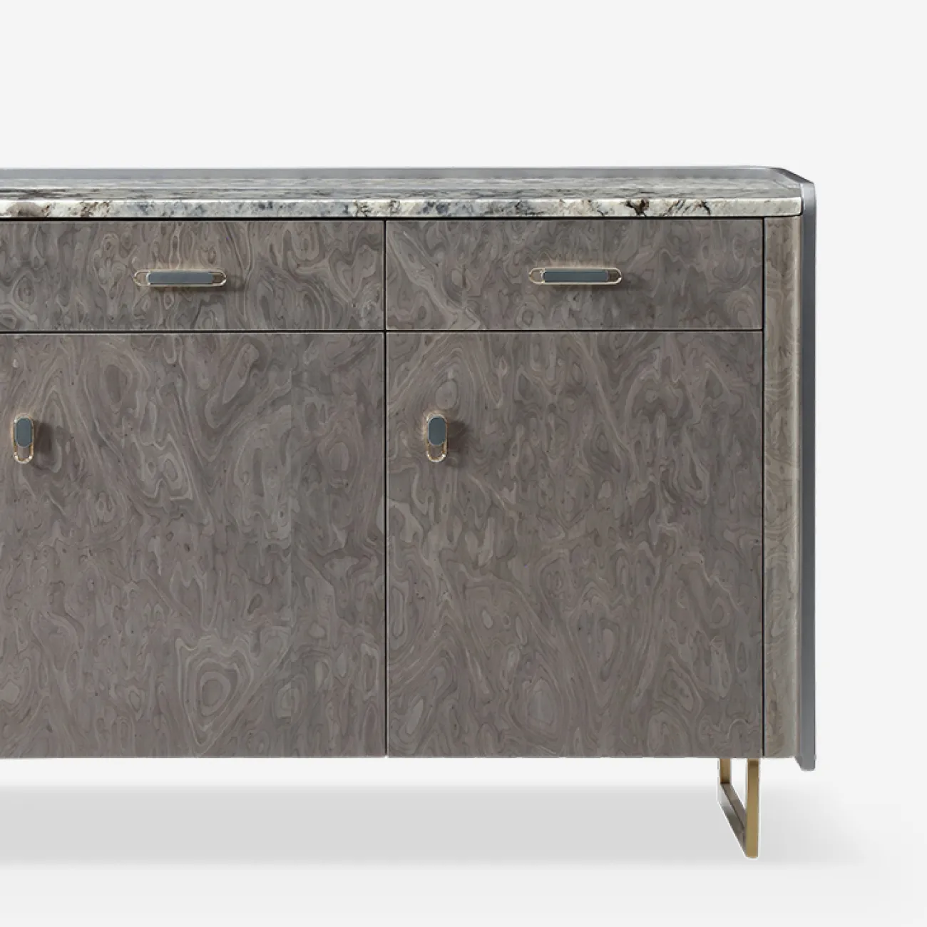 Вместительный буфет Vitum от MIVICA со столешницей из натурального мрамора KD38433-32