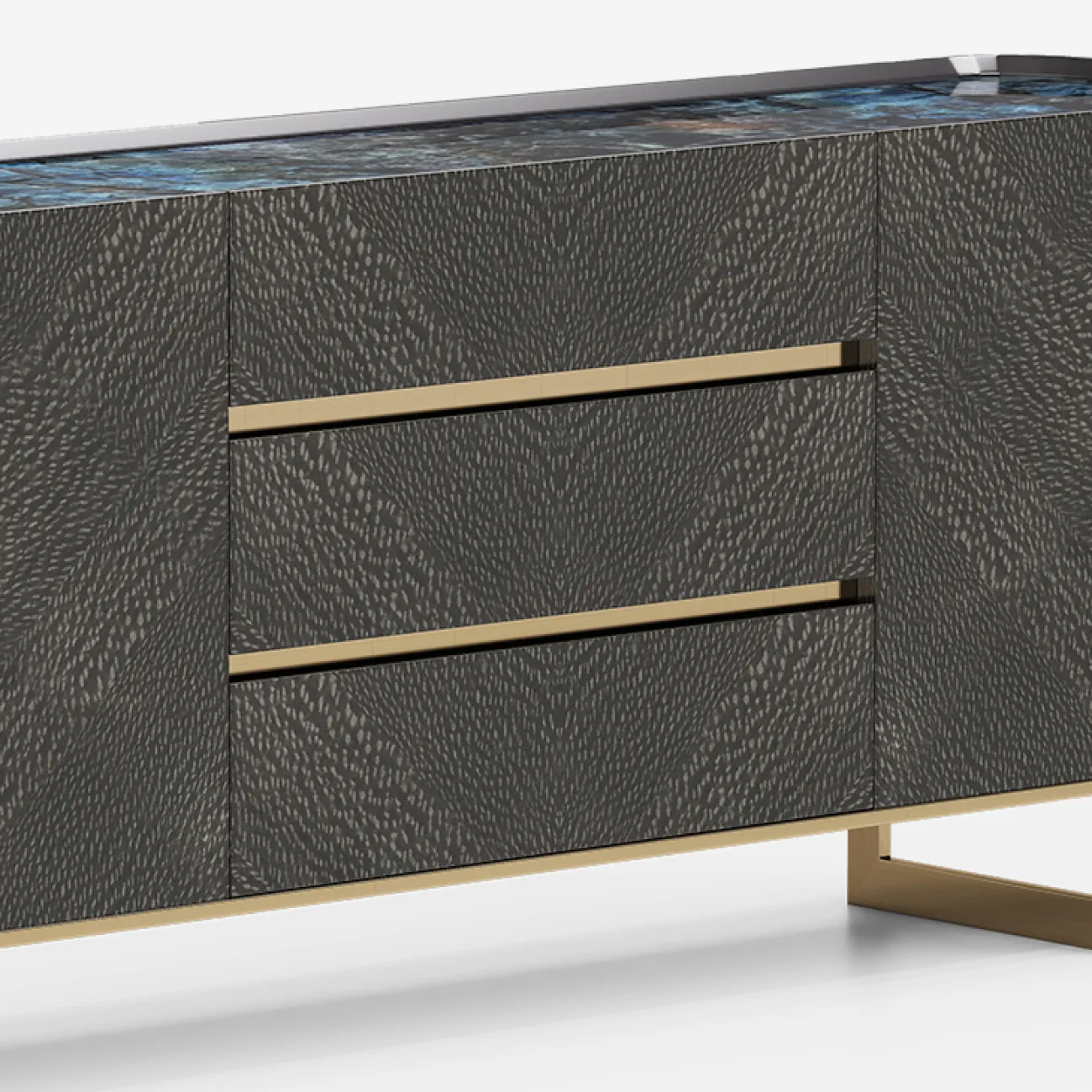 Вместительный буфет MIVICA со столешницей из натурального мрамора BF38434-32