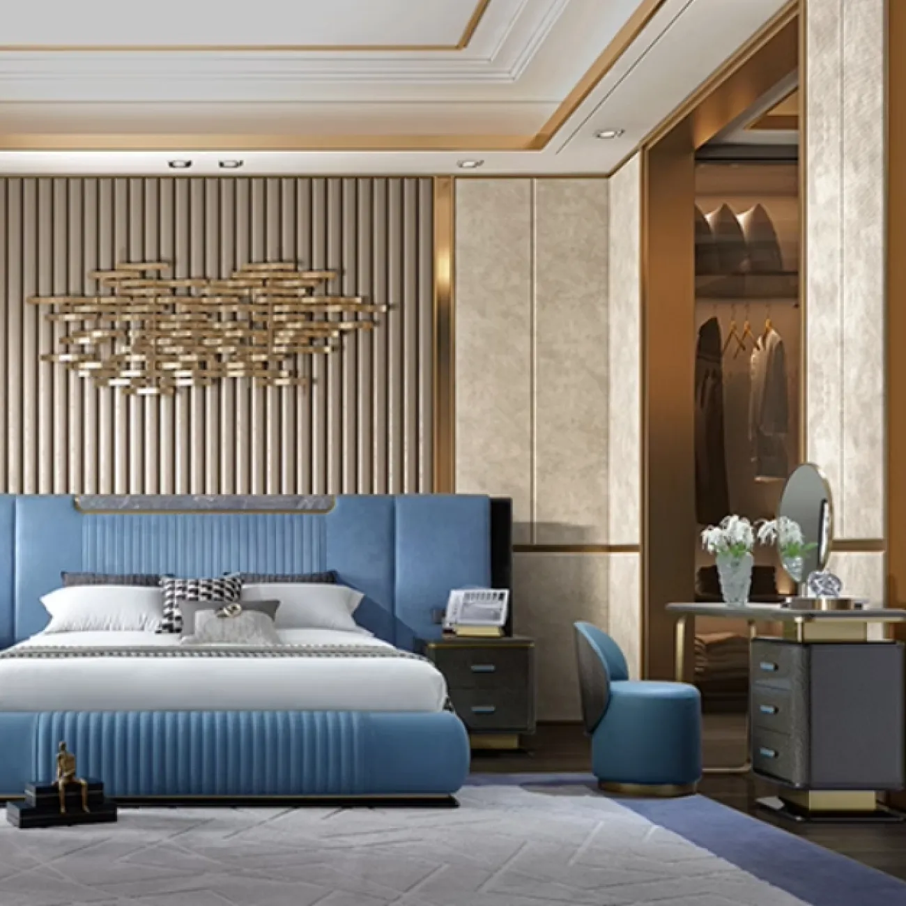 Элегантный туалетный столик Leonie от MIVICA из красного дерева TS38440-32