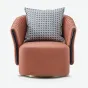 Роскошное кожаное кресло Leonie от MIVICA яркого цвета KR38442-32