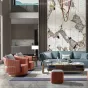 Роскошное кожаное кресло Leonie от MIVICA яркого цвета KR38442-32