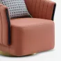 Роскошное кожаное кресло Leonie от MIVICA яркого цвета KR38442-32