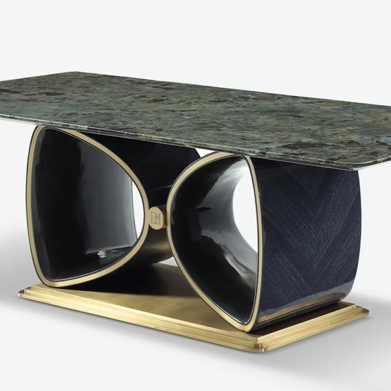 Роскошный обеденный стол Leonie от MIVICA из красного дерева и мрамора OS38445-32