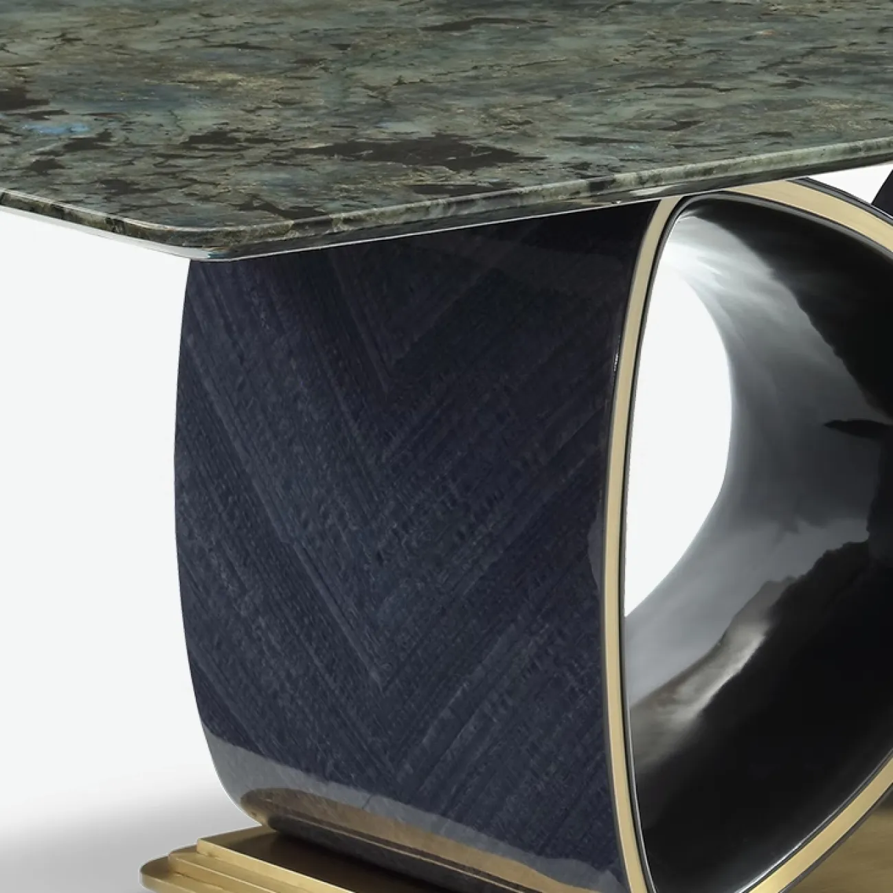 Роскошный обеденный стол Leonie от MIVICA из красного дерева и мрамора OS38445-32