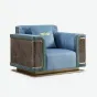 Статусное кожаное кресло MIVICA из красного дерева KR38449-32
