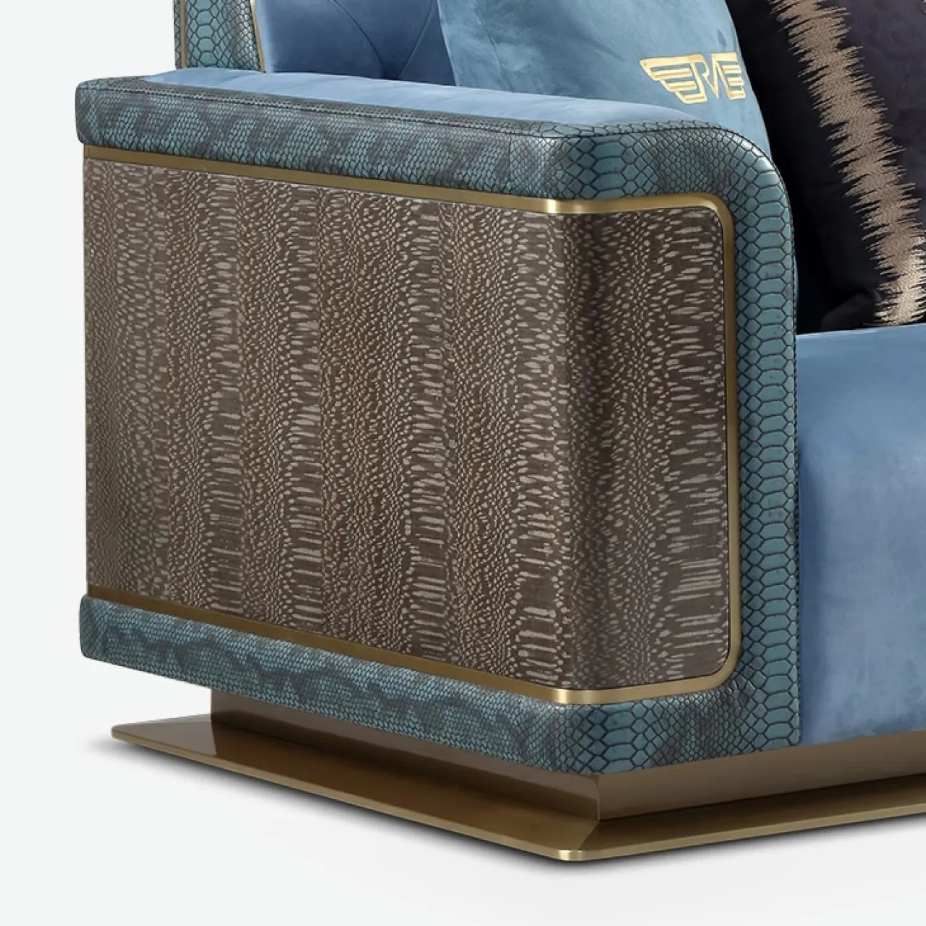 Статусное кожаное кресло MIVICA из красного дерева KR38449-32