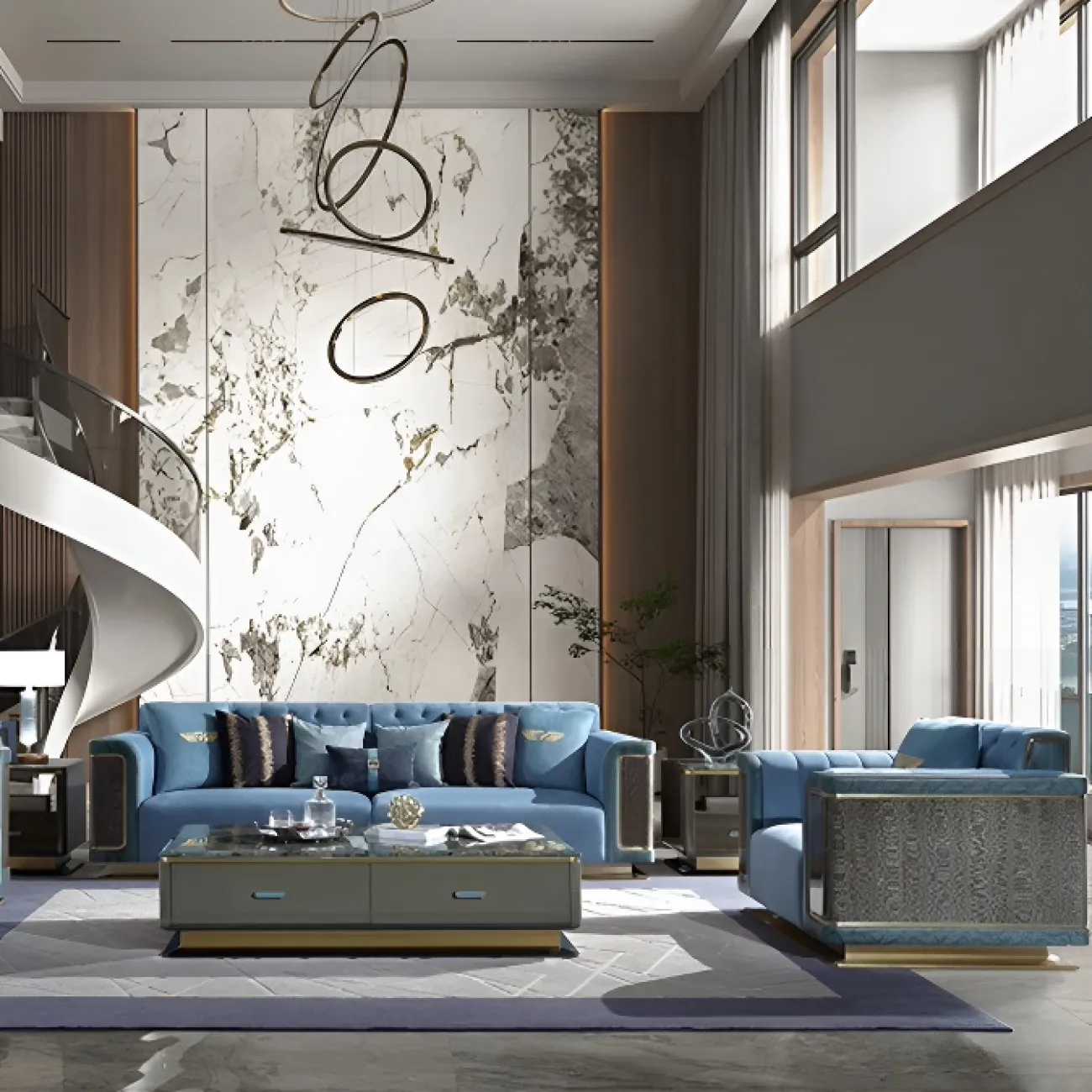 Статусное кожаное кресло MIVICA из красного дерева KR38449-32