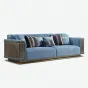 Статусный диван MIVICA из красного дерева DV38450-32