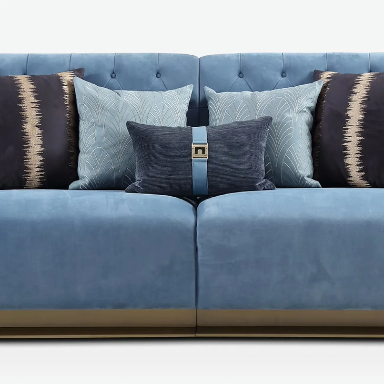 Статусный диван MIVICA из красного дерева DV38450-32