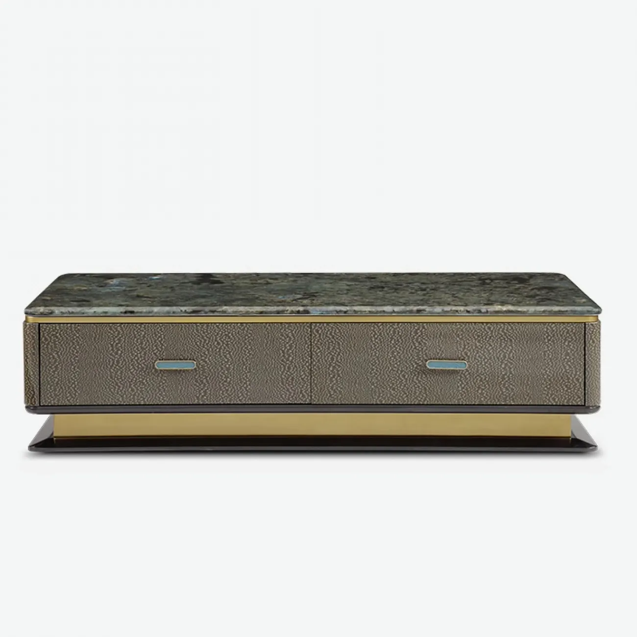 Стильный журнальный столик MIVICA из мрамора и красного дерева JS38451-32