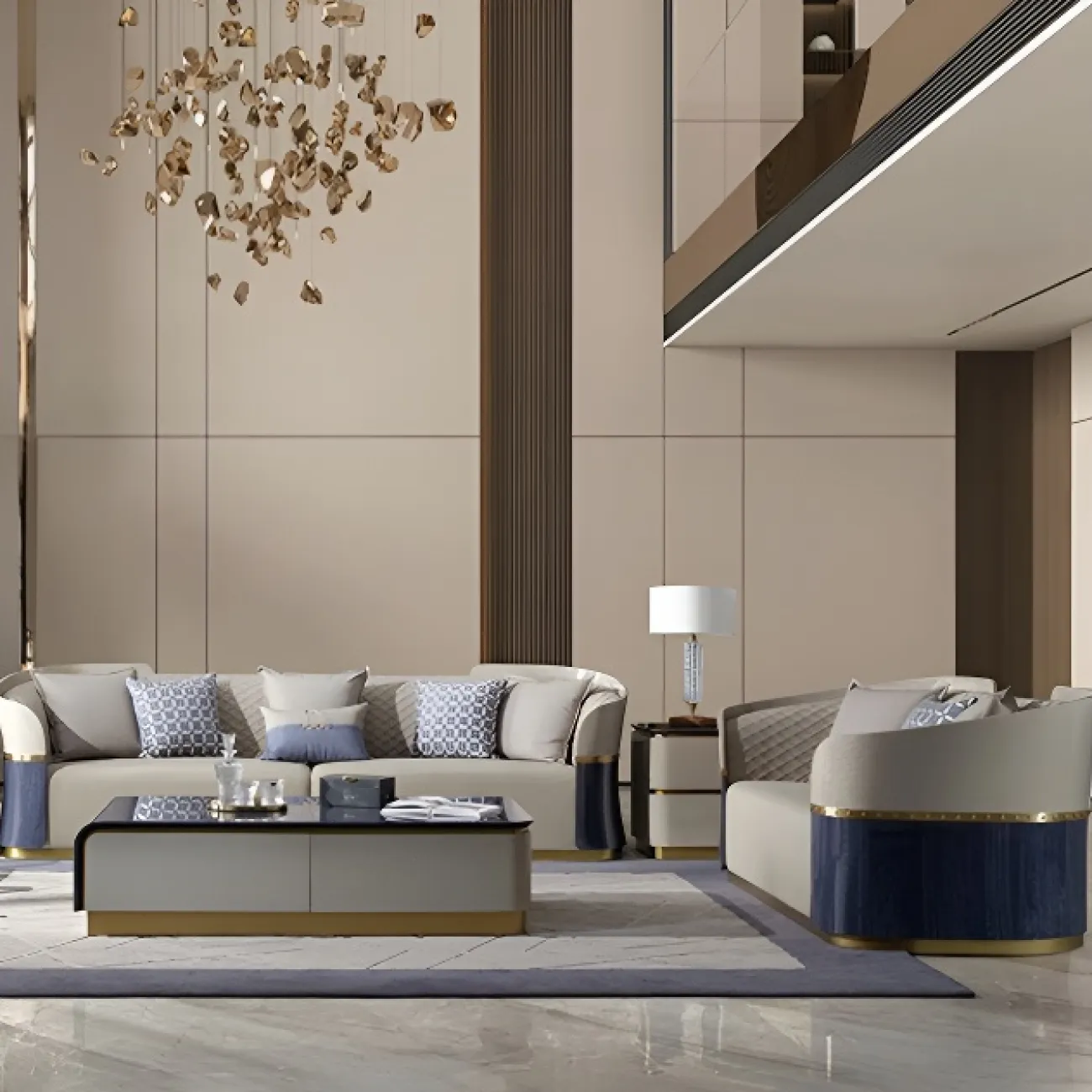 Роскошный диван Leonie от MIVICA из натуральной кожи и красного дерева DV38458-32