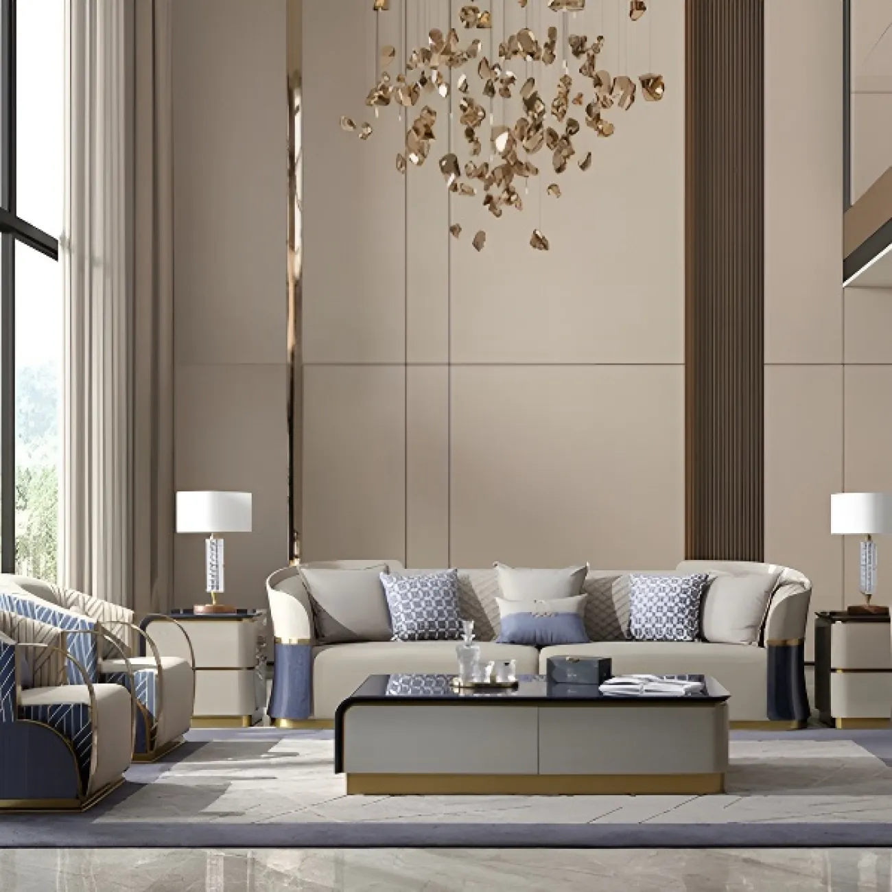 Элегантный журнальный столик Leonie от MIVICA из красного дерева JS38460-32