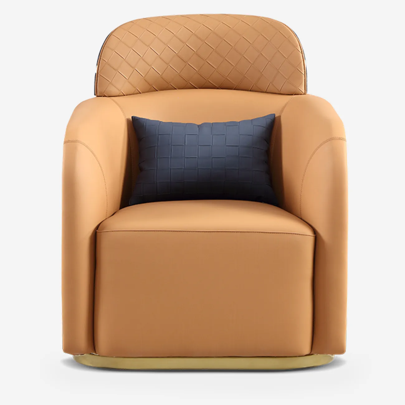 Яркое кресло Leonie от MIVICA из натуральной кожи и красного дерева KR38462-32