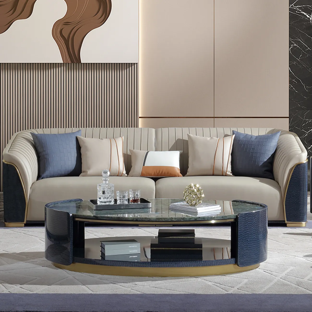 Низкий журнальный столик Leonie от MIVICA с мраморной столешницей JS38464-32 Низкий журнальный столик Leonie от MIVICA с мраморной столешницей JS38464-32