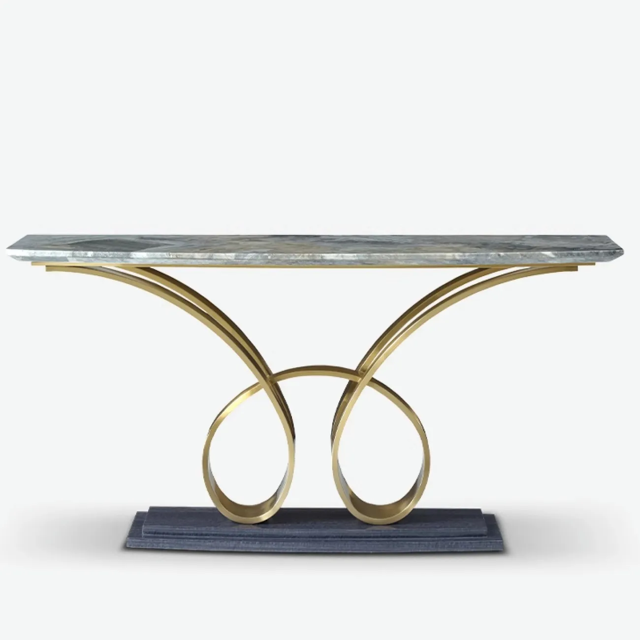 Утончённый пристенный столик Leonie от MIVICA из красного дерева и мрамора ST38465-32