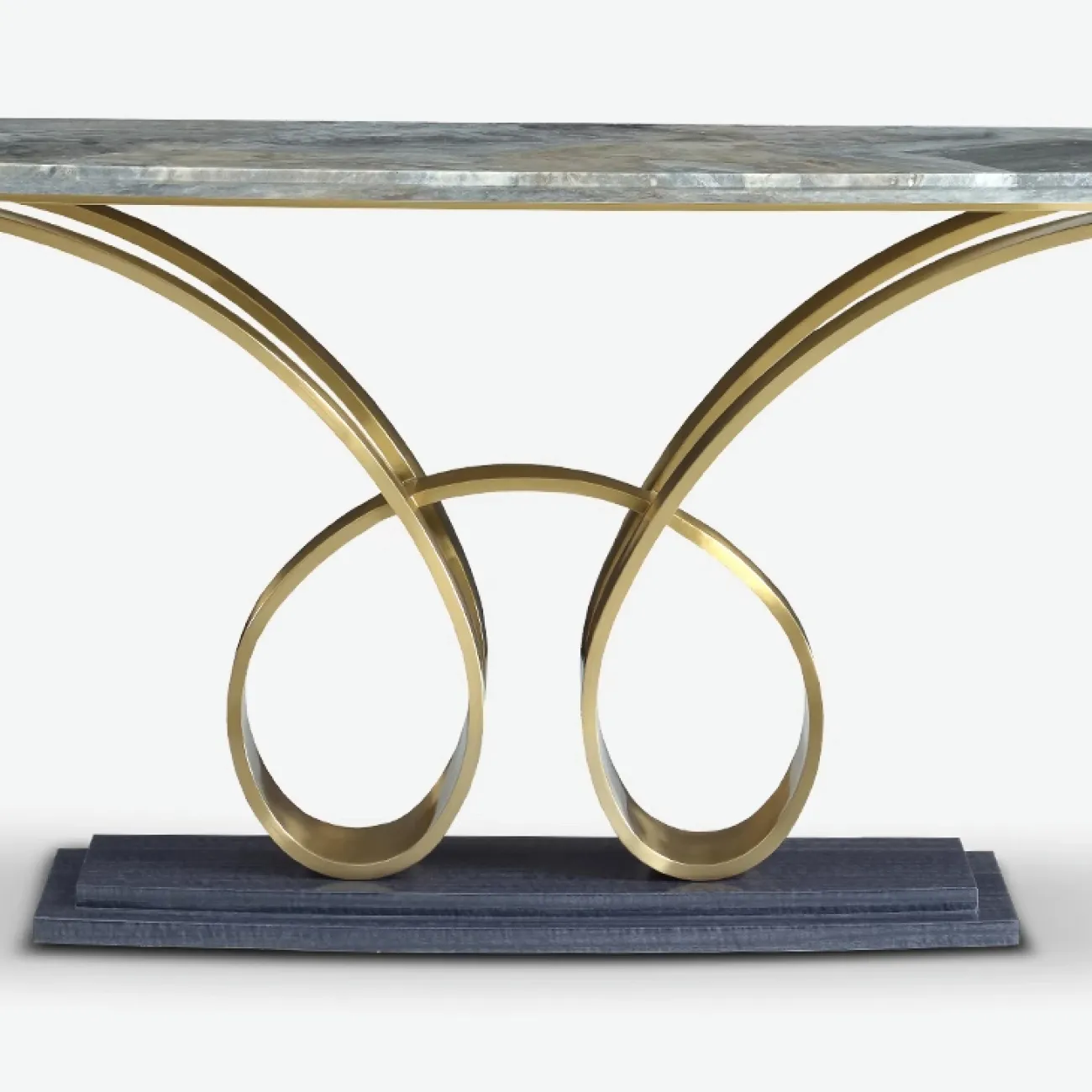 Утончённый пристенный столик Leonie от MIVICA из красного дерева и мрамора ST38465-32