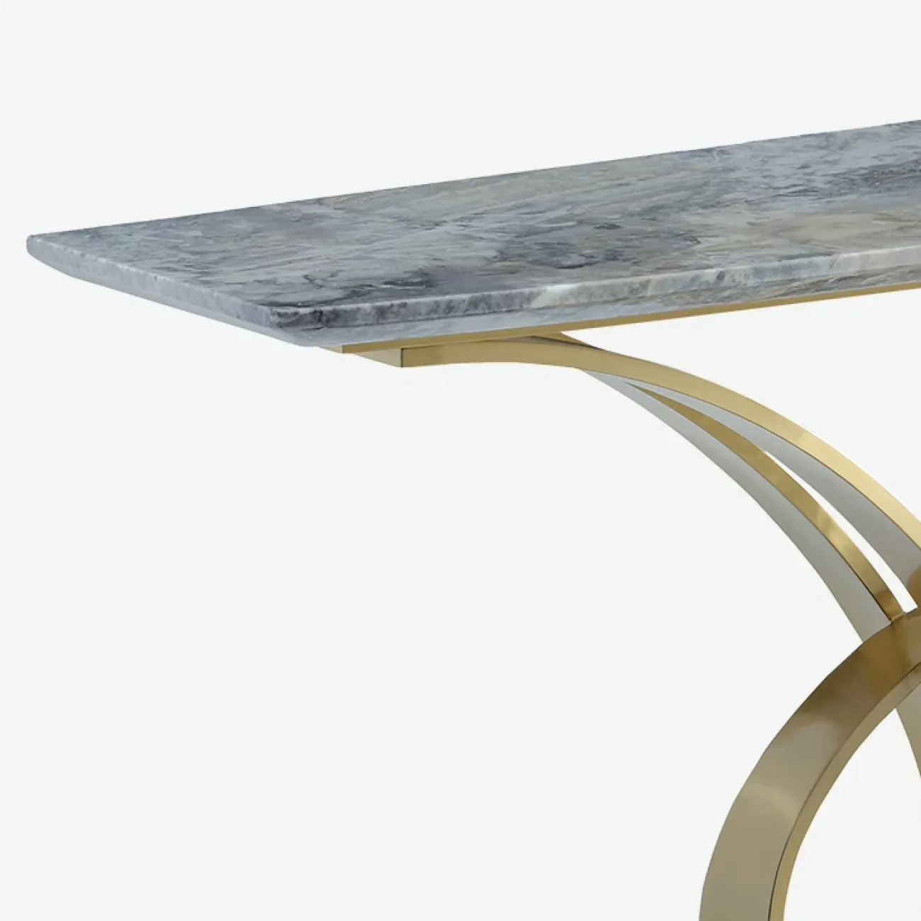 Утончённый пристенный столик Leonie от MIVICA из красного дерева и мрамора ST38465-32