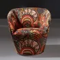 Дизайнерское текстильное кресло MIVICA с оригинальным принтом KR38466-32