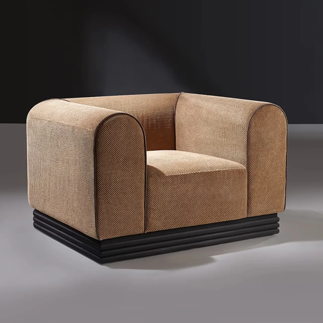 Изысканное текстильное кресло MIVICA из дерева и вельвета KR38467-32