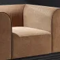 Изысканное текстильное кресло MIVICA из дерева и вельвета KR38467-32
