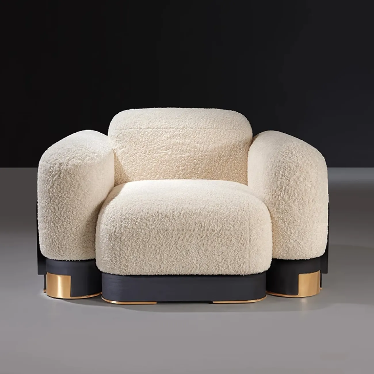 Уютное кресло MIVICA из ясеня и кашемира KR38476-32