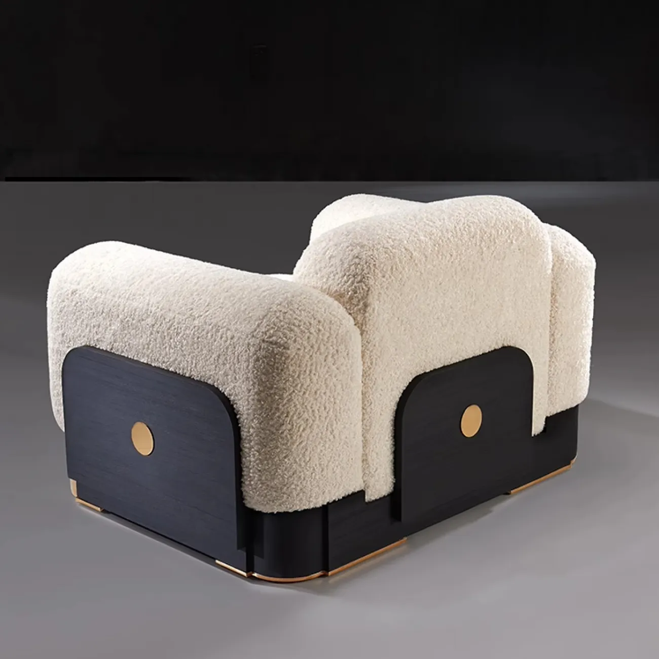 Уютное кресло MIVICA из ясеня и кашемира KR38476-32