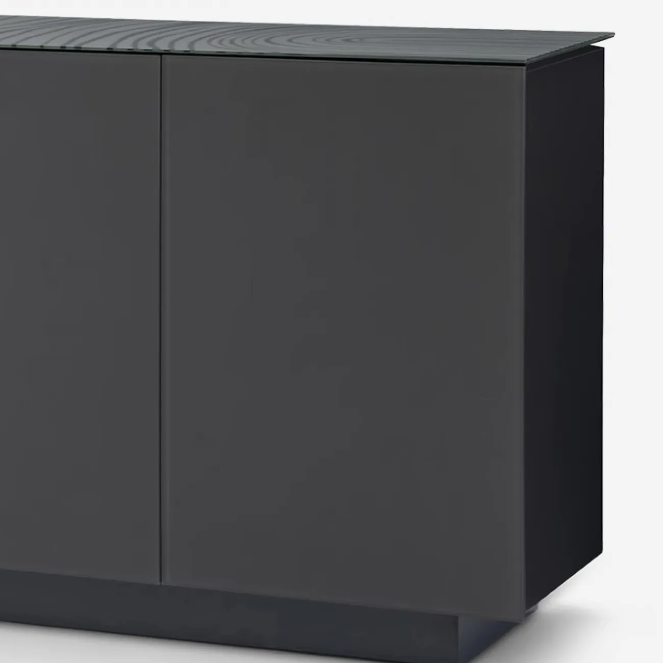 Стильный комод MIVICA со столешницей из закаленного стекла KD38481-32
