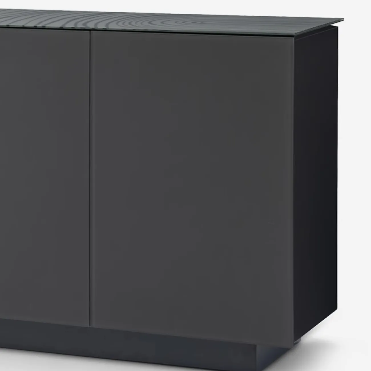 Стильный комод MIVICA со столешницей из закаленного стекла KD38481-32 Стильный комод MIVICA со столешницей из закаленного стекла KD38481-32