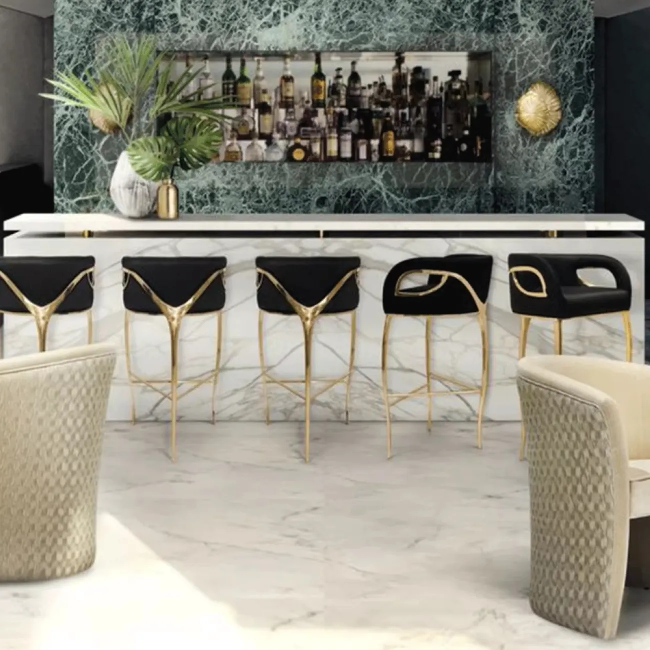 Дизайнерский Барный стул Орлиный Глаз Yanshe от LaLume