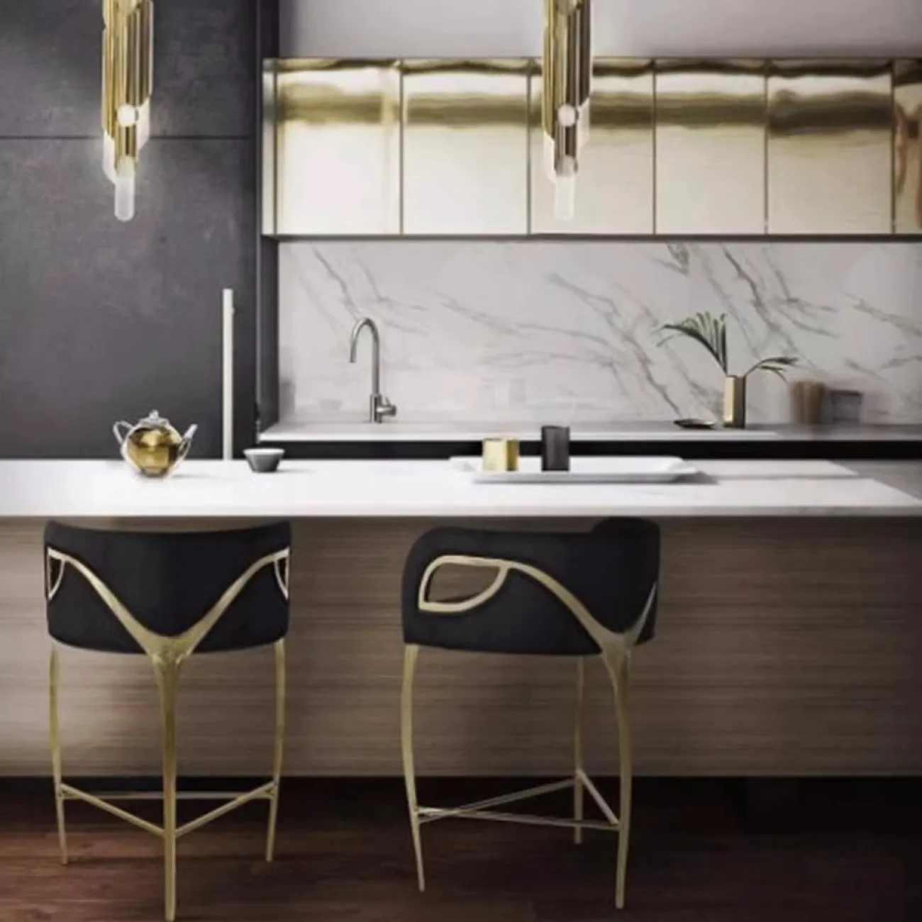 Дизайнерский Барный стул Орлиный Глаз Yanshe от LaLume