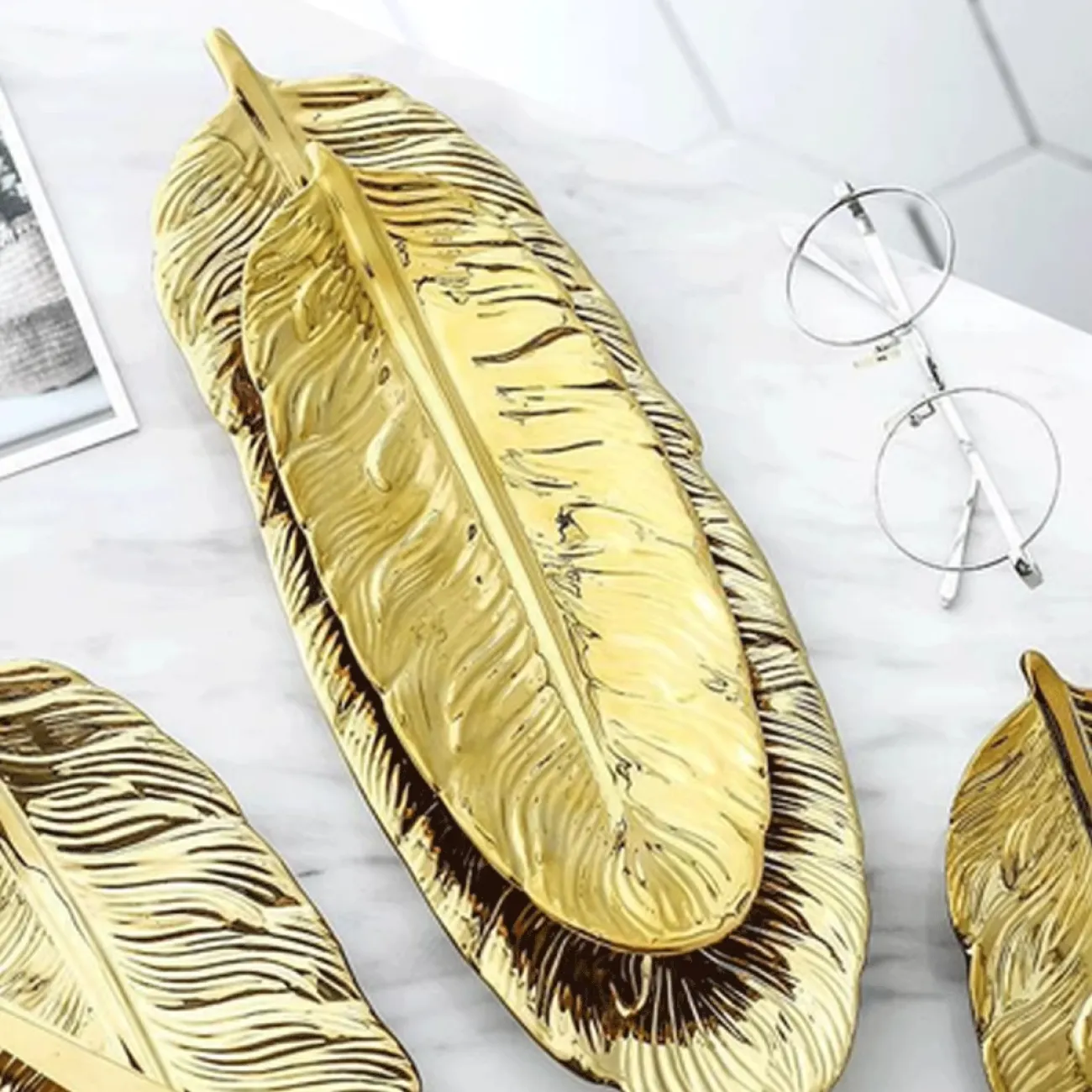 Дизайнерский Поднос Перо Yanshe от LaLume Дизайнерский Поднос Перо Yanshe от LaLume