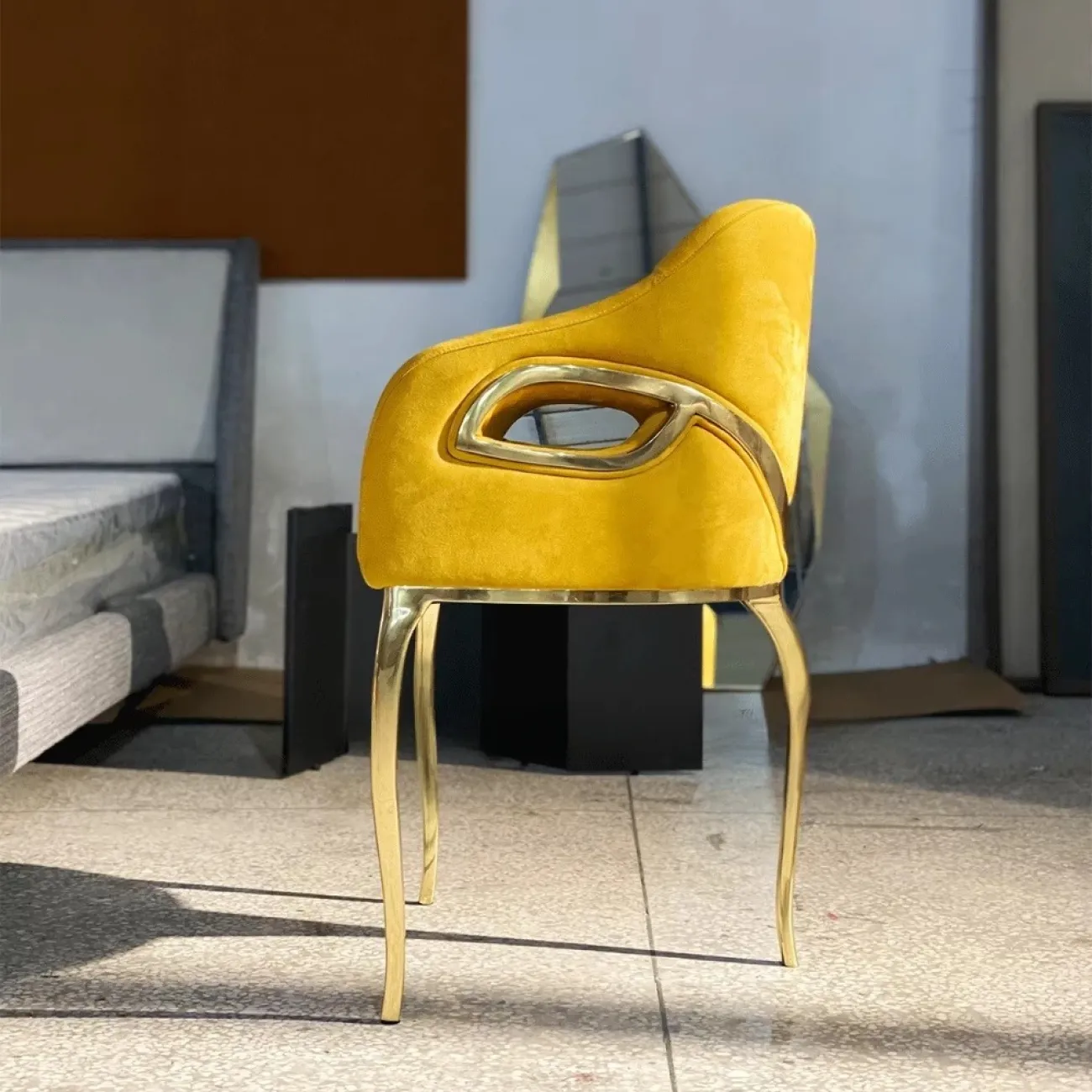 Дизайнерский Современный Обеденный Стул в виде Орлиного Глаза Yanshe от LaLume