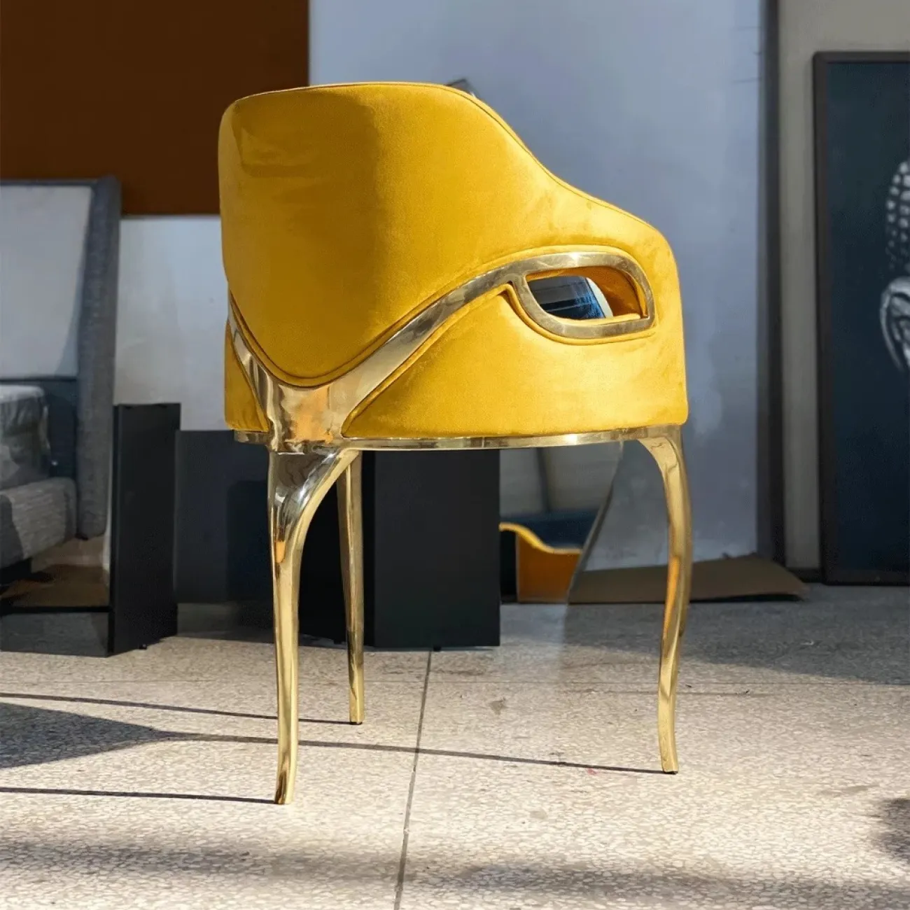 Дизайнерский Современный Обеденный Стул в виде Орлиного Глаза Yanshe от LaLume