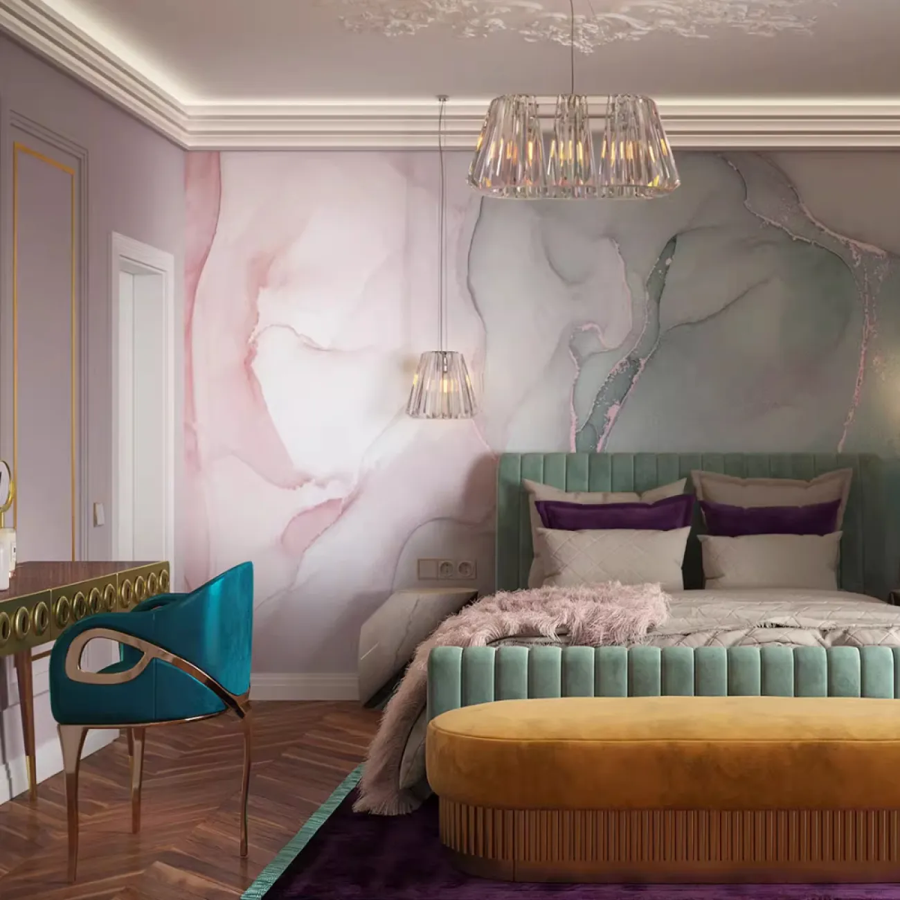 Дизайнерский Современный Обеденный Стул в виде Орлиного Глаза Yanshe от LaLume