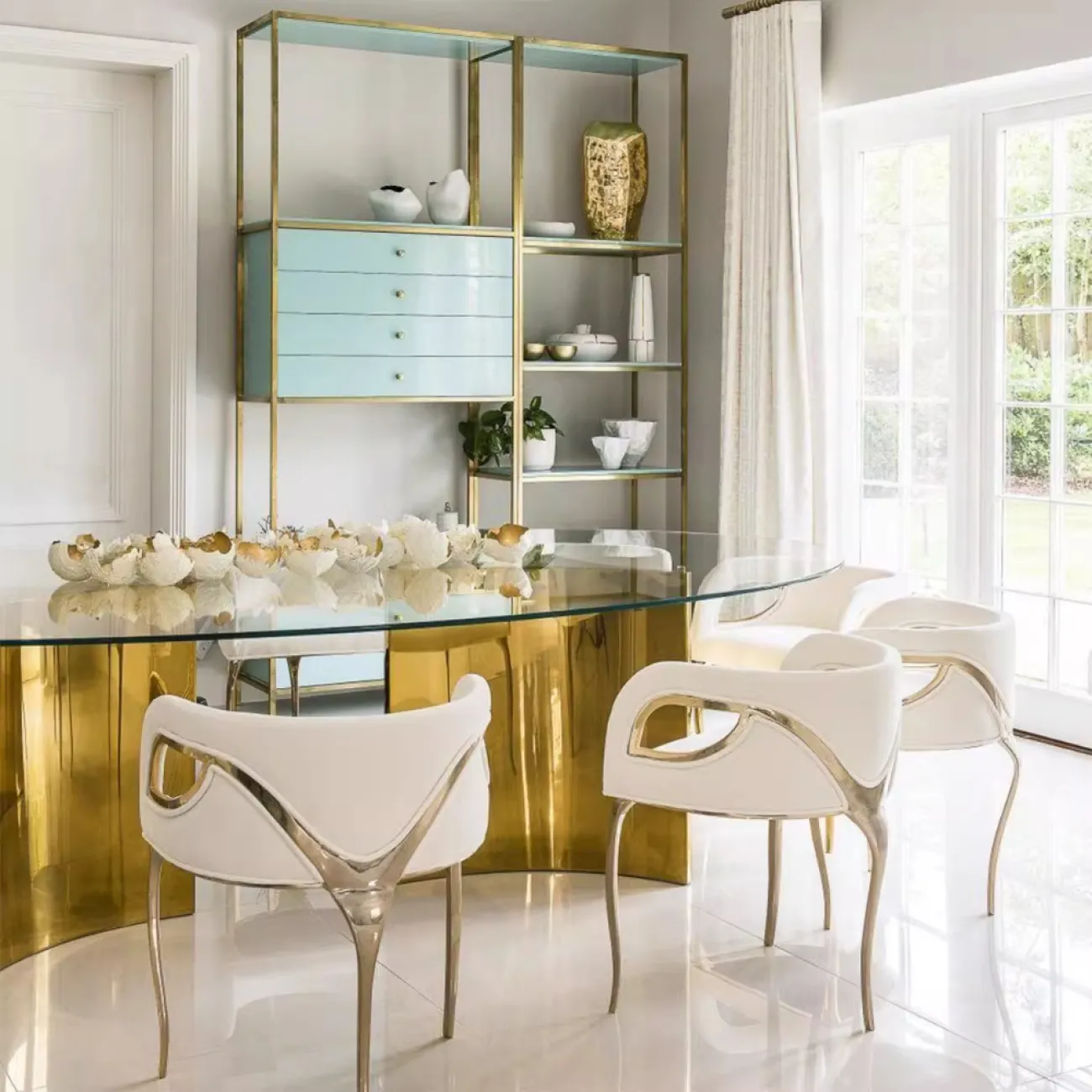 Дизайнерский Современный Обеденный Стул в виде Орлиного Глаза Yanshe от LaLume