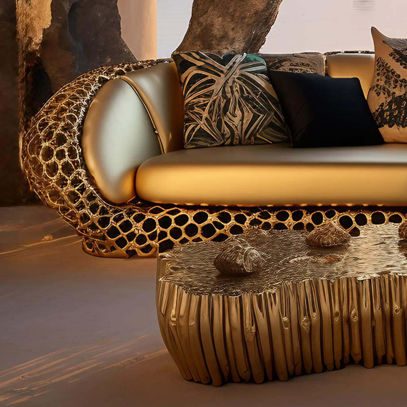 Дизайнерский журнальный столик MIVICA из пластика ASA JS38511-32