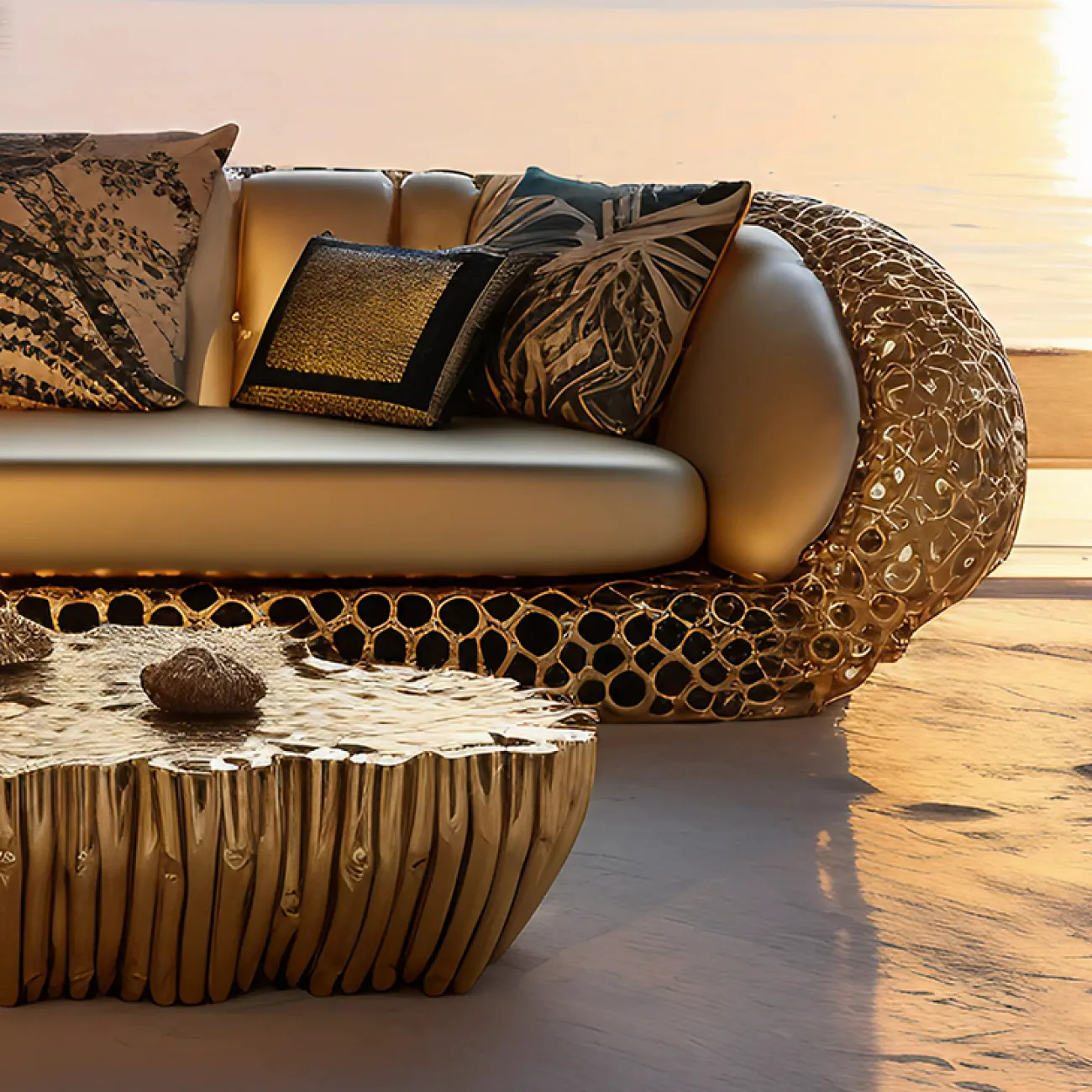 Дизайнерский журнальный столик MIVICA из пластика ASA JS38511-32