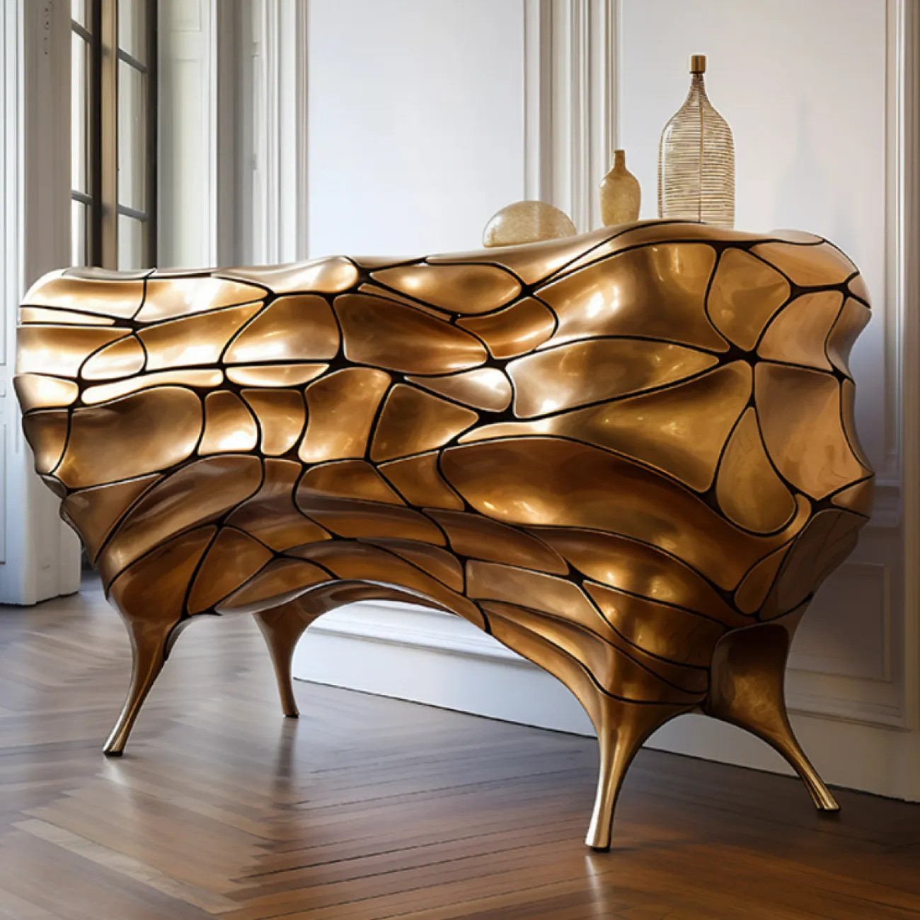 Оригинальный комод MIVICA из пластика ASA и дерева KD38519-32