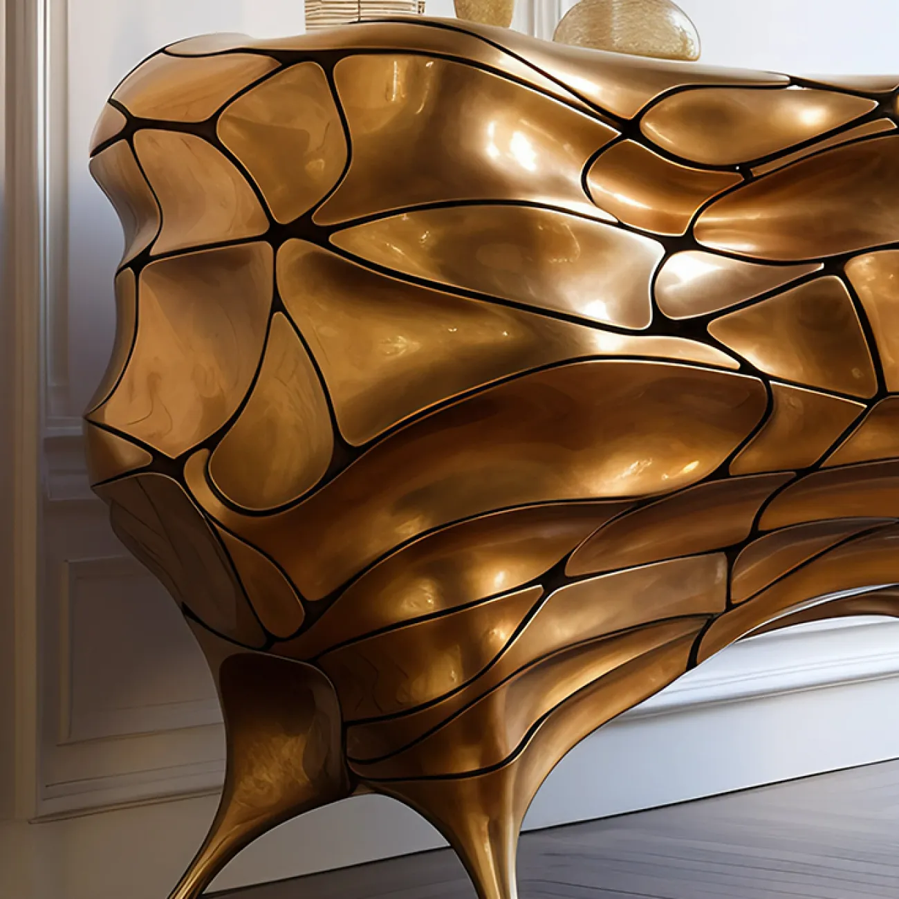 Оригинальный комод MIVICA из пластика ASA и дерева KD38519-32