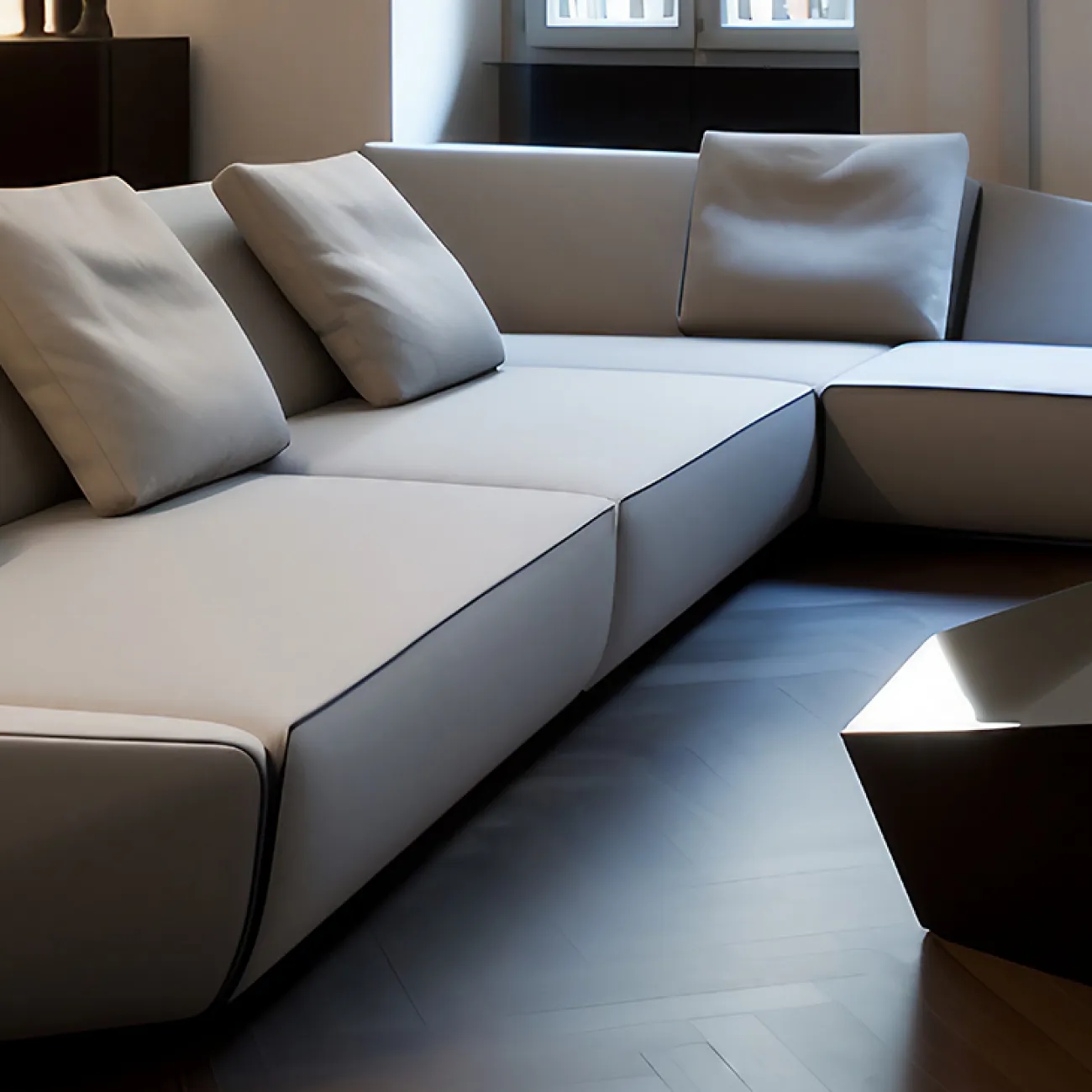 Современный угловой диван MIVICA из дерева DV38526-32 Современный угловой диван MIVICA из дерева DV38526-32