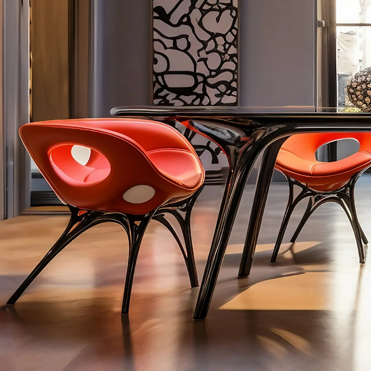 Дизайнерский обеденный стол Love Creation от MIVICA из пластика ASA OS38529-32