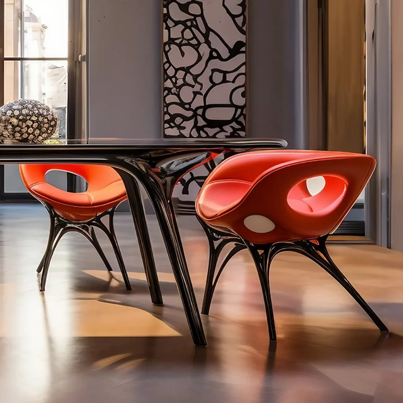 Дизайнерский обеденный стол Love Creation от MIVICA из пластика ASA OS38529-32